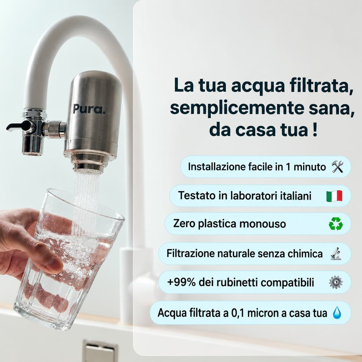 Filtro Lavandino Acqua - PURA