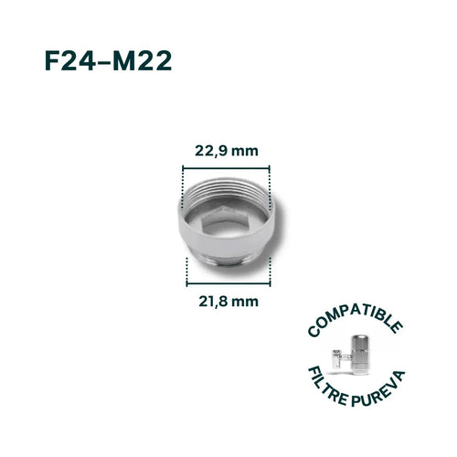 Adaptateur F24-M22 pour robinet (inclus)