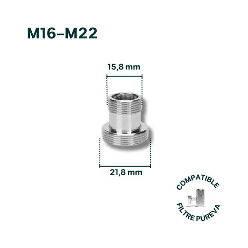 Adaptateur M16-M22 pour robinet