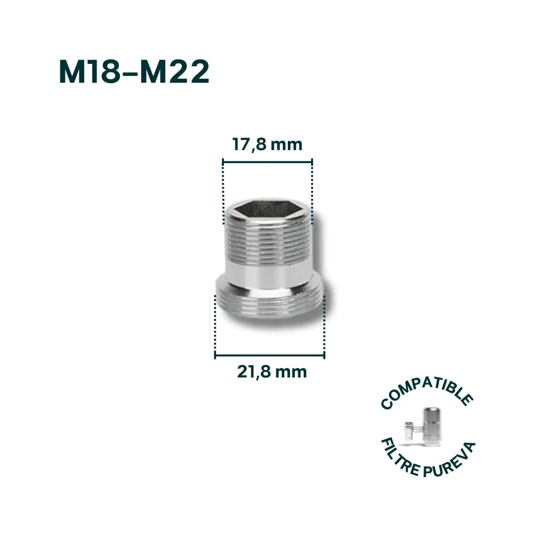 Adaptateur M18-M22 pour robinet