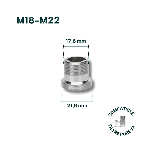 Adaptateur M18-M22 pour robinet