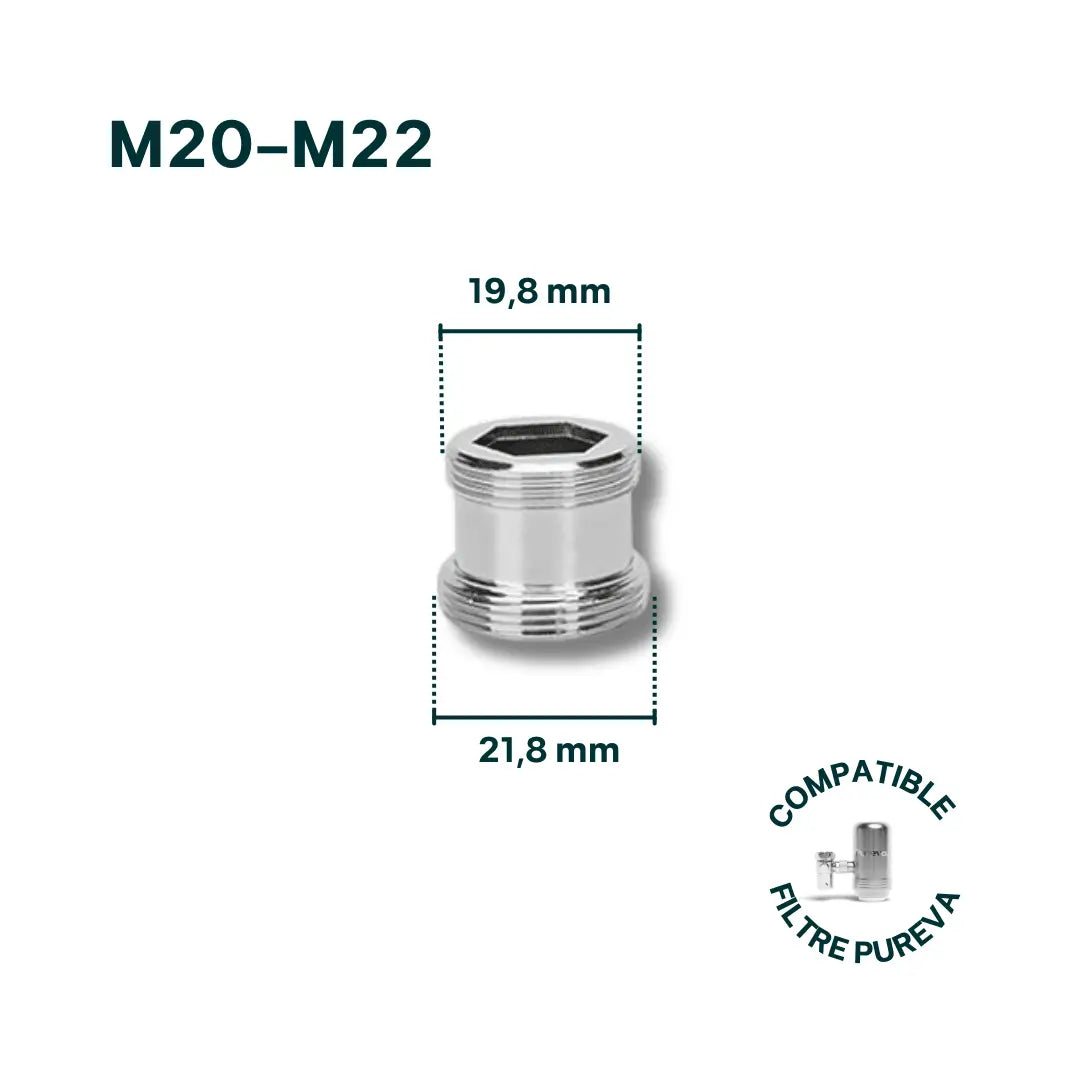 Adaptateur M20-M22 pour robinet